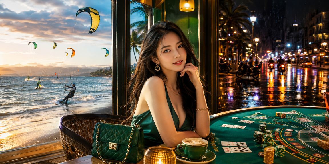 Người dùng tại Mũi Né vừa uống cà phê vừa tham gia baccarat trực tuyến trên điện thoại