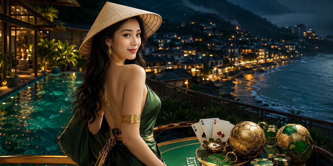 Người chơi card game đội nón lá tại Sapa dùng điện thoại truy cập kqxskg